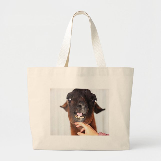 Bolsa Tote Grande Llama Love (Frente)