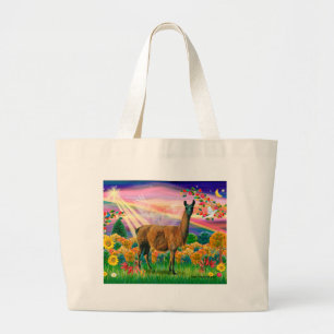 Bolsa Tote Grande Llama (marrom) - Autumn Angel