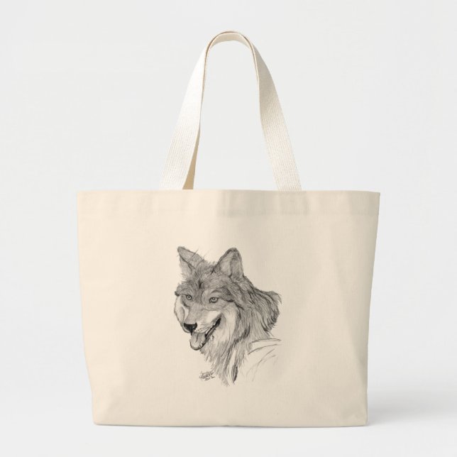 Bolsa Tote Grande Lobo (Frente)