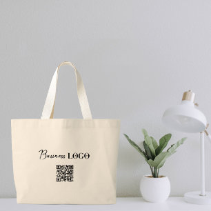 Bolsa Tote Grande Logotipo comercial Empresa Promocional QR