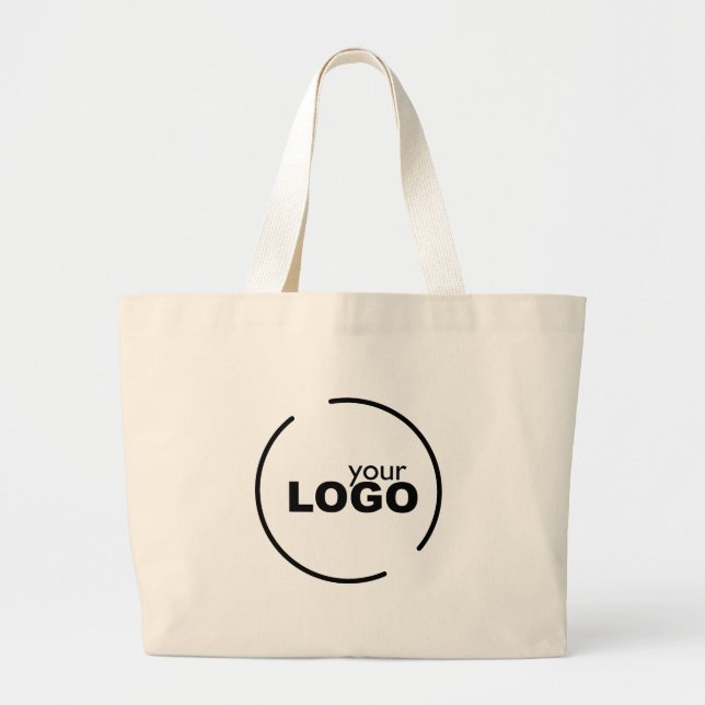 Bolsa Tote Grande Logotipo comercial moderno profissional (Frente)