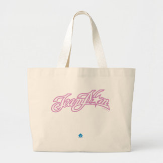 Bolsa Tote Grande Logotipo cor-de-rosa de TeamMom