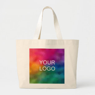 Bolsa Tote Grande Logotipo da empresa Faça o upload personalizado do