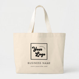 Bolsa Tote Grande Logotipo da empresa personalizada minimalista mode