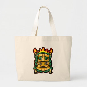 Bolsa Tote Grande Logotipo da ilha do mistério da equipe