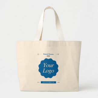 Bolsa Tote Grande Logotipo de Marca comercial | Marca Personalizada 