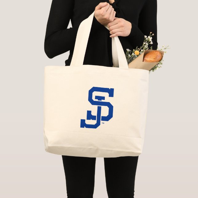 Bolsa Tote Grande Logotipo de SJ Spartans (Frente (produto))