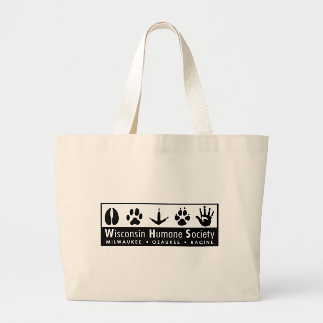 Bolsa Tote Grande Logotipo de WHS (Frente)