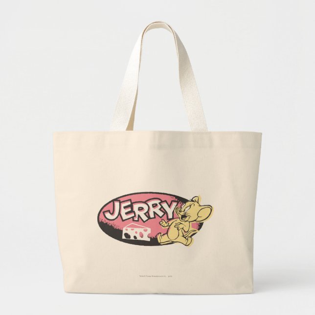 Bolsa Tote Grande Logotipo do Jerry Cheese (Frente)