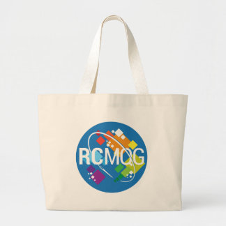 Bolsa Tote Grande Logotipo moderno da guilda da edredão da cidade de