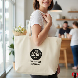 Bolsa Tote Grande Logotipo personalizado para sua empresa
