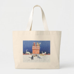 Bolsa Tote Grande Loucura da meia-noite
