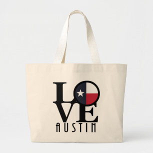 Bolsa Tote Grande LOVE Austin Texas