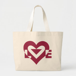 Bolsa Tote Grande Love Berry Purple