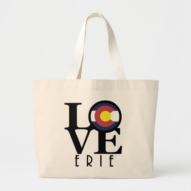 Bolsa Tote Grande LOVE Erie Colorado (Frente)