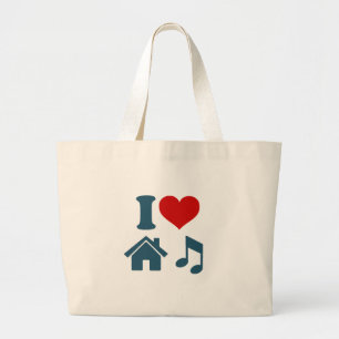 Bolsa Tote Grande Love House Music