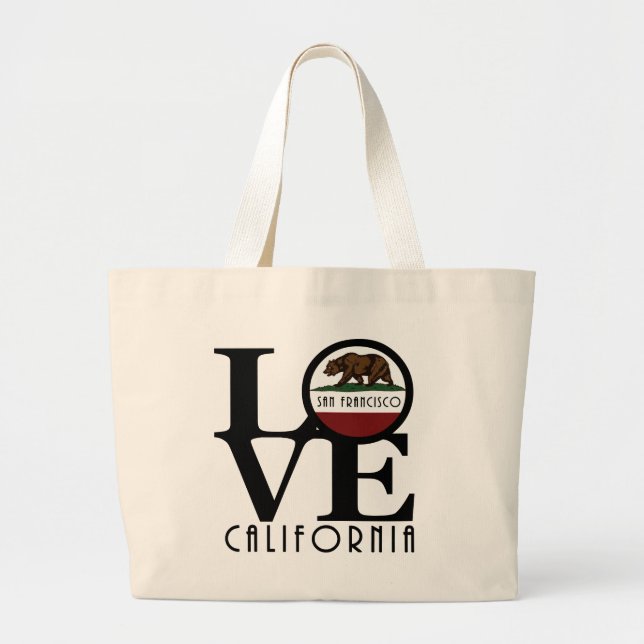 Bolsa Tote Grande LOVE San Francisco (Frente)