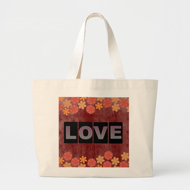 Bolsa Tote Grande Love Tote Bag (Frente)