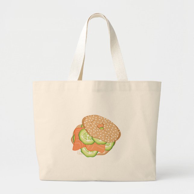 Bolsa Tote Grande Lox & Bagel (Frente)