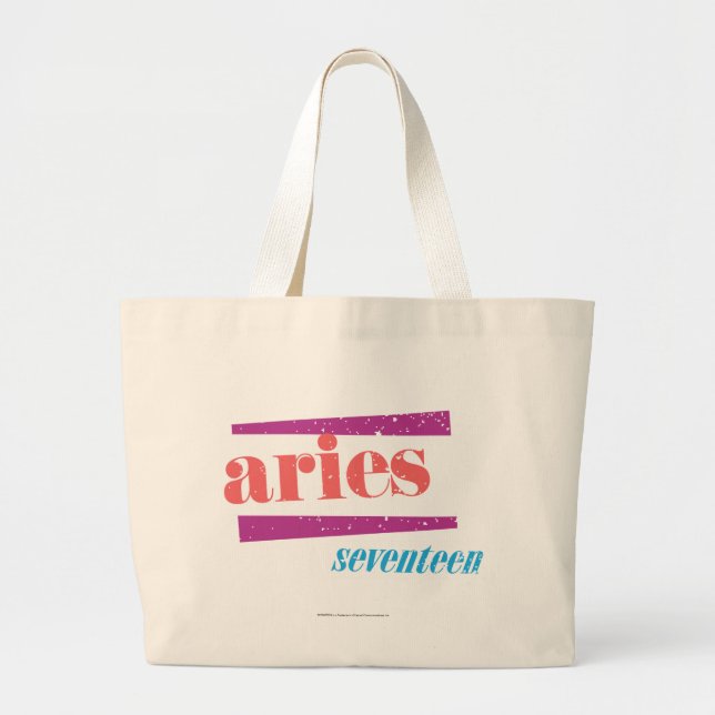 Bolsa Tote Grande Lt Cor-de-rosa do Aries (Frente)