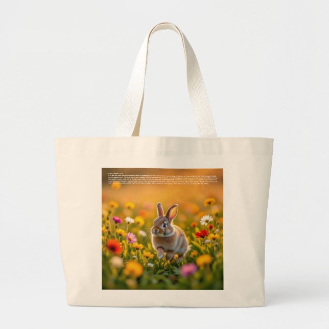 Bolsa Tote Grande Lucky Rabbit Foot  (Frente)