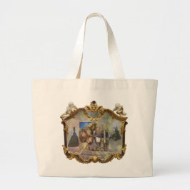Bolsa Tote Grande Luís XVI e Marie Antonieta Espelho Grande 