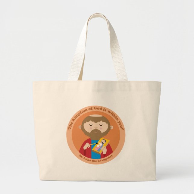 Bolsa Tote Grande Luke, o Evangelista (Frente)