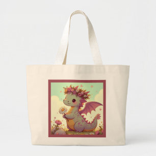 Bolsa Tote Grande Luminexa (Um Cheio de dragão de raios solares)