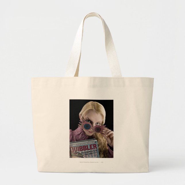 Bolsa Tote Grande Luna Lovegood Peeks Sobre Óculos (Frente)