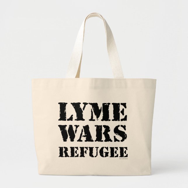 Bolsa Tote Grande Lyme guerreia refugiado (Frente)