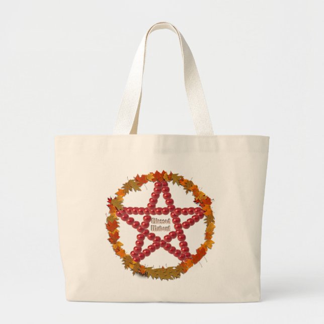 Bolsa Tote Grande Mabon Pentacle (Frente)