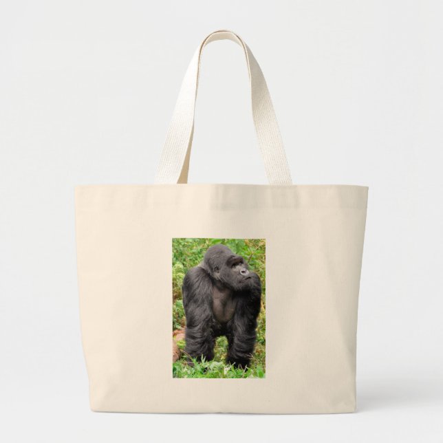 Bolsa Tote Grande Macaco Feliz (Frente)