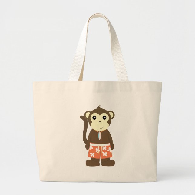 Bolsa Tote Grande Macaco surf (Frente)