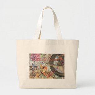 Bolsa Tote Grande Madre Goose Enfermeira Rhyme Fairy Tale