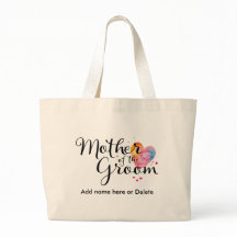 Mãe aguarela da sacola das canvas do noivo da