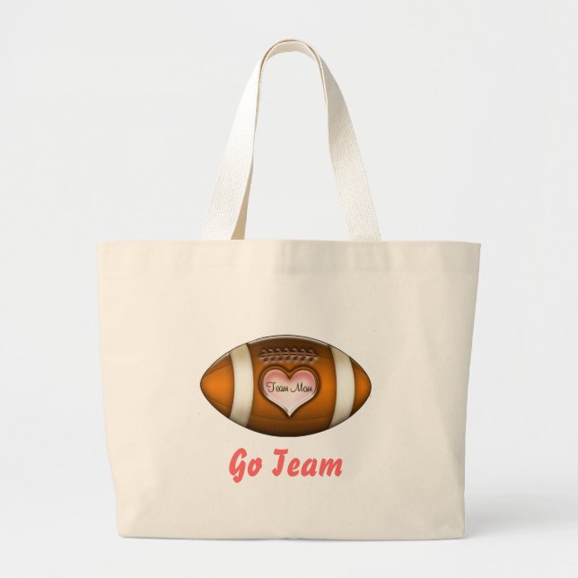 Bolsa Tote Grande Mãe da Equipe de Futebol (Frente)