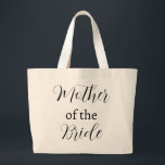 Bolsa Tote Grande Mãe da Noiva<br><div class="desc">Esta bolsa de tote de vintage fofa é a melhor ideia de presente para a mãe da noiva nos casamentos. Esta bolsa de tote é perfeita para a tua mãe no teu grande dia de vida. É perfeito para ela manter tudo o casamento em um único lugar.</div>