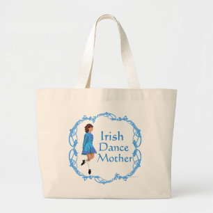 Bolsa Tote Grande Mãe de Dança Irlandesa - Azul