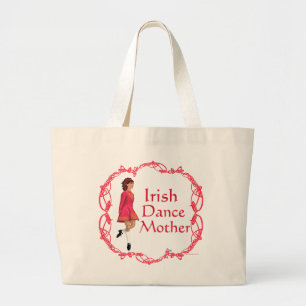 Bolsa Tote Grande Mãe de Dança Irlandesa - Vermelho