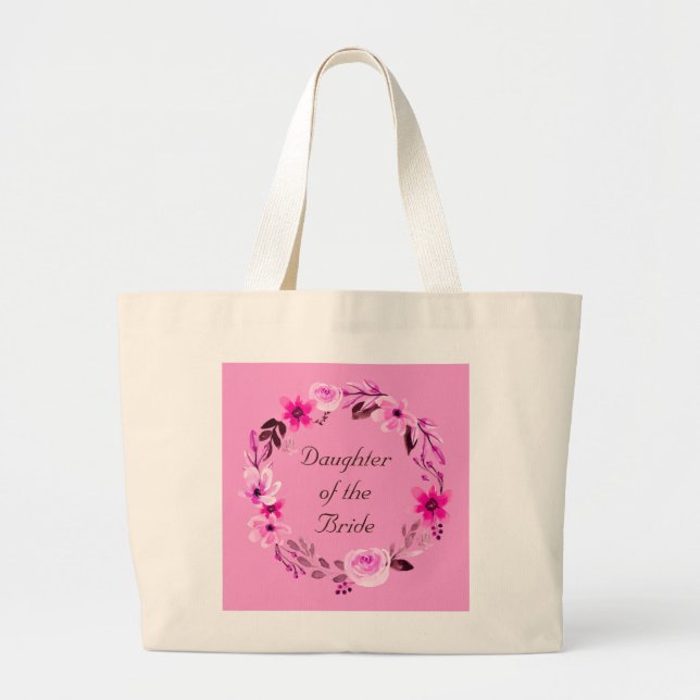 Bolsa Tote Grande Mãe de Noiva de Bridesmaid do Noivo (Frente)