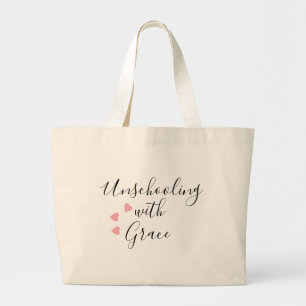 Bolsa Tote Grande Mãe Desescolarizadora Grace Hearts