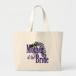Bolsa Tote Grande Mãe do casamento das glicínias da noiva