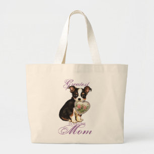 Bolsa Tote Grande Mãe do Coração de Chihuahua Longa Casaco