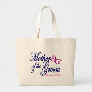 Bolsa Tote Grande Mãe do Groom/ Borboleta
