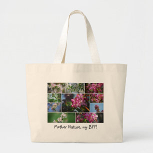 Bolsa Tote Grande Mãe Natureza, meu BFF! Saco