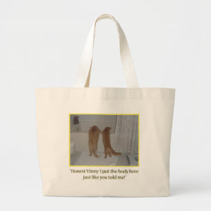 Bolsa Tote Grande Máfia Gata Humor