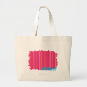 Bolsa Tote Grande Magenta fina 2 das listras