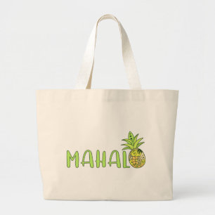 Bolsa Tote Grande Mahalo Pineapple