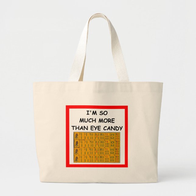 Bolsa Tote Grande mahjong (Frente)