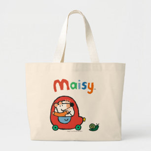 Bolsa Tote Grande Maisy conduz um carro vermelho bonito